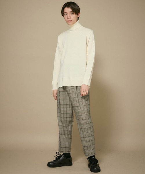 WRAPINKNOT(ラッピンノット)の「STUDIOUS別注 奇跡のタートルネックニット(ニット/セーター・メンズ・ホワイト/ライトグレー/ブラック/パープル/バーガンディー・4/2/3)」の18枚目の写真