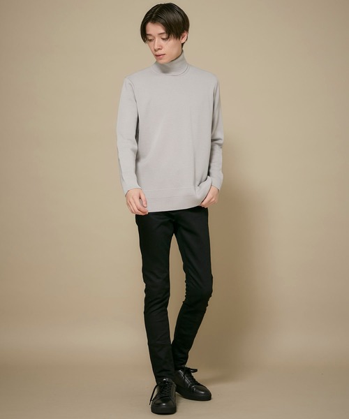 WRAPINKNOT(ラッピンノット)の「STUDIOUS別注 奇跡のタートルネックニット(ニット/セーター・メンズ・ホワイト/ライトグレー/ブラック/パープル/バーガンディー・4/2/3)」の11枚目の写真