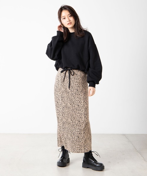 WEGO（ウィゴー）の「WEGO/ドロストショートスウェット（スウェット・レディース・ベージュ/ブラック/パープル/ピンク/アイボリー・FREE）」の10枚目の写真