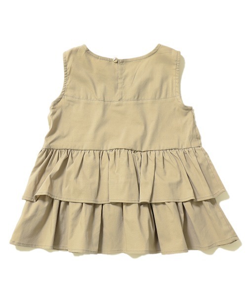 devirock（デビロック）の「ティアードノースリーブブラウス（シャツ/ブラウス・キッズ・ブラック/マスタード/ダークベージュ/テラコッタ・100cm/120cm/130cm/140cm/110cm/150cm/160cm）」の10枚目の写真