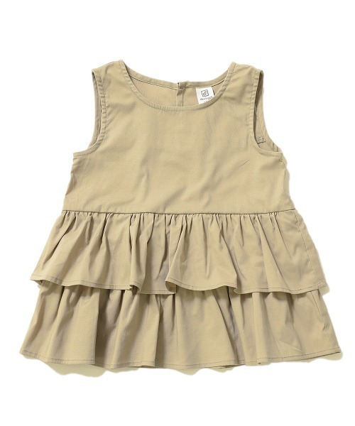 devirock（デビロック）の「ティアードノースリーブブラウス（シャツ/ブラウス・キッズ・ブラック/マスタード/ダークベージュ/テラコッタ・100cm/120cm/130cm/140cm/110cm/150cm/160cm）」の13枚目の写真