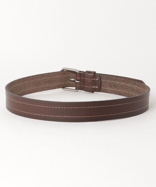 PARKS TOKYO SELECT（パークストウキョウセレクト）の「（UN）USA MADE DOUBLE STITCH LEATHER BELT（ベルト・メンズ・ブラック/ブラウン/タン・34/36）」の4枚目の写真