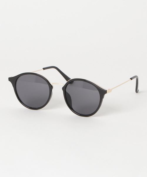 WEGO（ウィゴー）の「WEGO/コンビボストンカラーレンズ（サングラス・メンズ・ブラック/ベージュ/グレー・FREE）」の2枚目の写真