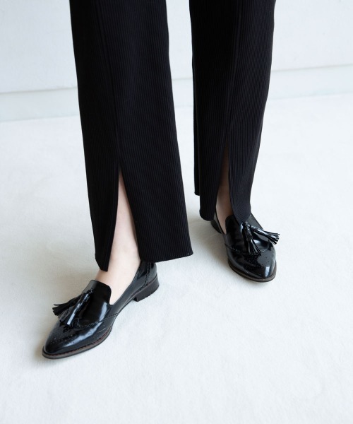 marjour（マージュール）の「FRONT SLIT PANTS（その他パンツ・レディース・ブラック/ブラウン・MEDIUM/LARGE）」の6枚目の写真