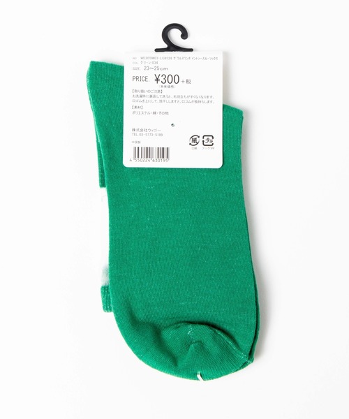 WEGO（ウィゴー）の「WEGO/ザウルスワンポイントシースルーソックス（ソックス/靴下・レディース・ブルー/レッド/イエロー/グリーン・FREE）」の10枚目の写真