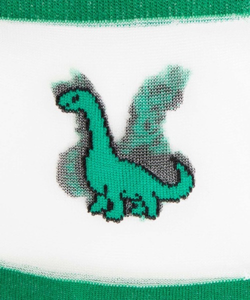 WEGO（ウィゴー）の「WEGO/ザウルスワンポイントシースルーソックス（ソックス/靴下・レディース・ブルー/レッド/イエロー/グリーン・FREE）」の9枚目の写真