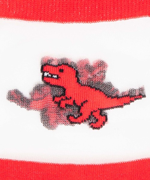 WEGO（ウィゴー）の「WEGO/ザウルスワンポイントシースルーソックス（ソックス/靴下・レディース・ブルー/レッド/イエロー/グリーン・FREE）」の6枚目の写真