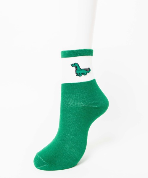 WEGO（ウィゴー）の「WEGO/ザウルスワンポイントシースルーソックス（ソックス/靴下・レディース・ブルー/レッド/イエロー/グリーン・FREE）」の5枚目の写真