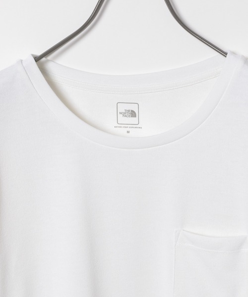 THE NORTH FACE（ザノースフェイス）の「【THE NORTH FACE(ザノースフェイス)】POCKET TEE（Tシャツ/カットソー・レディース・ホワイト/ブラック/グレー・MEDIUM）」の6枚目の写真