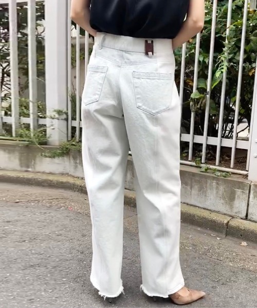 Ameri（アメリ）の「MINGLE SWEAT DENIM（デニムパンツ）」 - WEAR