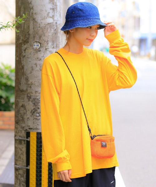 LOS ANGELES APPAREL(ロサンゼルスアパレル)の「ロサンゼルス アパレル 6.5オンス ガーメント ダイ クルーネックロングTシャツ(Tシャツ/カットソー・メンズ・ホワイト/ブラック/グレー/ミント/レッド/イエロー/オレンジ/ブルー/ネイビー・L/XL/M/S)」の7枚目の写真