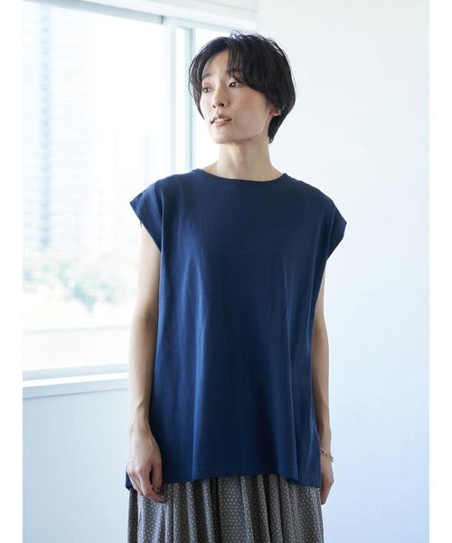 AMERICAN HOLIC（アメリカンホリック）の「バックドレープフレンチスリーブニットプルオーバー　＊（ニット/セーター・レディース・ブラック/ネイビー/ブラウン/アイボリー/グレイッシュベージュ・M/L）」の22枚目の写真