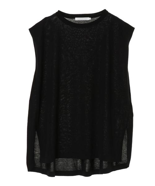 AMERICAN HOLIC（アメリカンホリック）の「バックドレープフレンチスリーブニットプルオーバー　＊（ニット/セーター・レディース・ブラック/ネイビー/ブラウン/アイボリー/グレイッシュベージュ・M/L）」の14枚目の写真