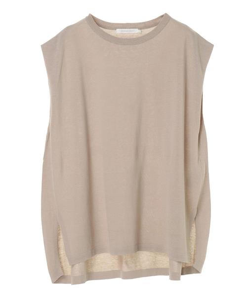 AMERICAN HOLIC（アメリカンホリック）の「バックドレープフレンチスリーブニットプルオーバー　＊（ニット/セーター・レディース・ブラック/ネイビー/ブラウン/アイボリー/グレイッシュベージュ・M/L）」の13枚目の写真