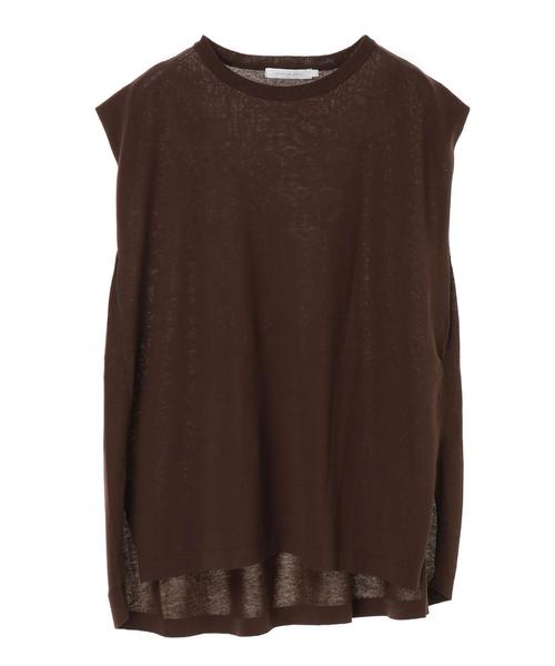 AMERICAN HOLIC（アメリカンホリック）の「バックドレープフレンチスリーブニットプルオーバー　＊（ニット/セーター・レディース・ブラック/ネイビー/ブラウン/アイボリー/グレイッシュベージュ・M/L）」の12枚目の写真