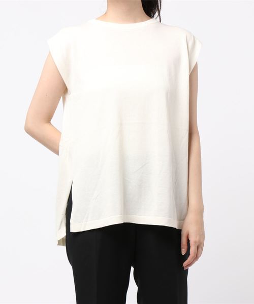 AMERICAN HOLIC（アメリカンホリック）の「バックドレープフレンチスリーブニットプルオーバー　＊（ニット/セーター・レディース・ブラック/ネイビー/ブラウン/アイボリー/グレイッシュベージュ・M/L）」の10枚目の写真