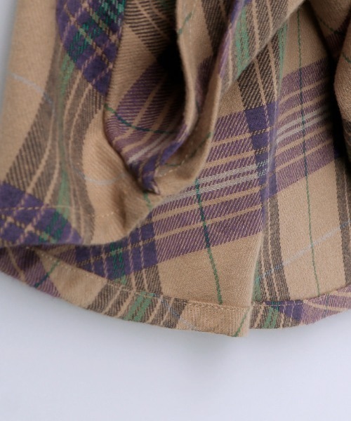 BRANSHES（ブランシェス）の「チェック柄ドッキングワンピース（ワンピース・キッズ・ベージュ/ネイビー・80ｃｍ/100cm/110cm/150cm/140cm/120cm/90cm/130cm）」の14枚目の写真