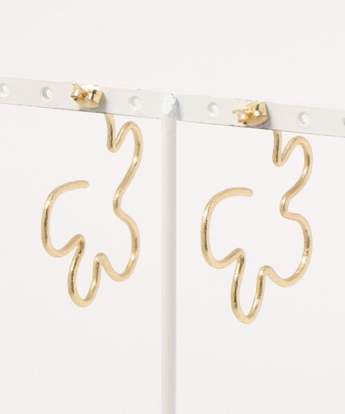 flower（フラワー）の「ブルームフラワーピアス（ピアス（両耳用）・レディース・ゴールド・FREE）」の2枚目の写真