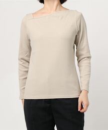 mysty woman | アシメネックプルオーバー 922798(Tシャツ/カットソー)