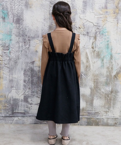 Bee des Bee（ビーデスビー）の「長袖リブトップス（ニット/セーター・キッズ・ライトブルー/ブラック/ベージュ/ピンク/マスタード/ダークベージュ/グレー/ネイビー/ホワイト/モスグリーン/ラベンダー/ダークブラウン・110cm/100cm/120cm/130cm/140cm/150cm）」の22枚目の写真