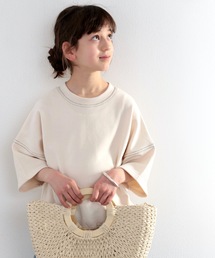 classicalelf | キッズ ステッチで1+。ゆったり5分袖スウェット(Tシャツ/カットソー)