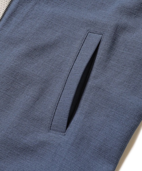 MEN'S BIGI（メンズビギ）の「【RIRANCHA】吸水速乾ストレッチブッチャーブルゾン（ブルゾン・メンズ・ブラウン/ブルー/キナリ・03/01/02）」の15枚目の写真