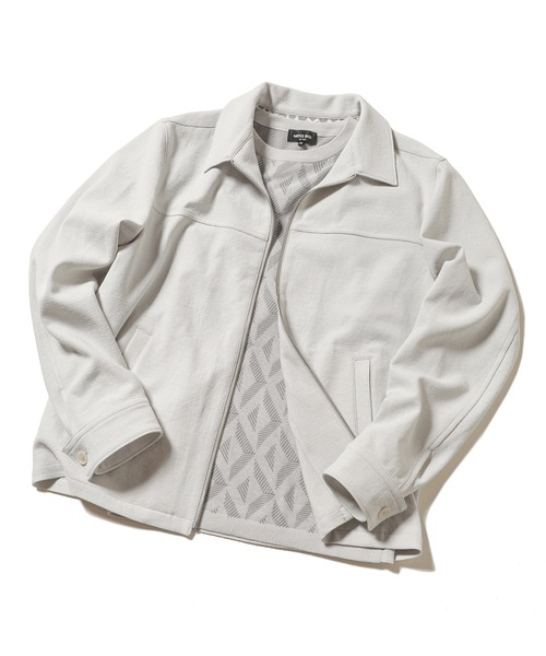 MEN'S BIGI（メンズビギ）の「【RIRANCHA】吸水速乾ストレッチブッチャーブルゾン（ブルゾン・メンズ・ブラウン/ブルー/キナリ・03/01/02）」の19枚目の写真