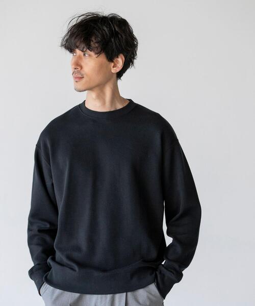 coen(コーエン)の「ウラケカルゼクルーネックカットソー(Tシャツ/カットソー・メンズ・ブラック/ベージュ・LARGE/MEDIUM/SMALL/X-LARGE)」の1枚目の写真
