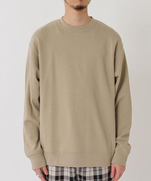 coen(コーエン)の「ウラケカルゼクルーネックカットソー(Tシャツ/カットソー・メンズ・ブラック/ベージュ・LARGE/MEDIUM/SMALL/X-LARGE)」の4枚目の写真