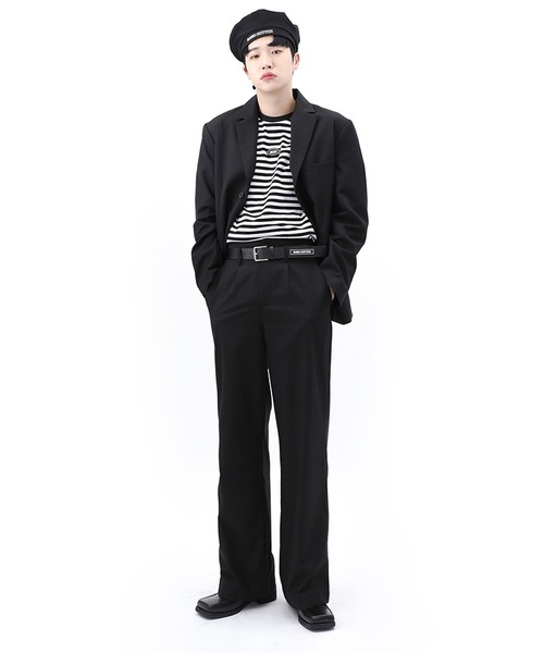 BASIC COTTON（ベーシックコットン）の「『BASIC COTTON/ベーシックコットン』BASIC beret/ユニセックス ベーシックベレー帽（ハンチング/ベレー帽・レディース・ブラック・FREE）」の4枚目の写真