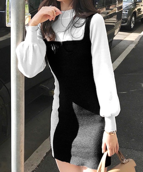 国内最安値 タイトニットミニワンピース 残りわずか Blackcolors Com Py