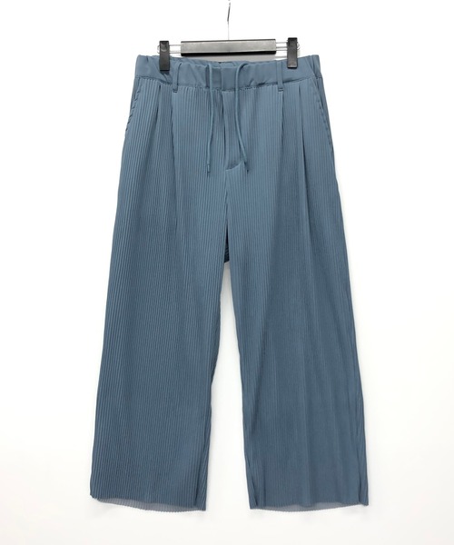 ADMIX/ATELIER SAB MEN（アドミックスアトリエサブメン）の「クレープ タック プリーツ ワイド バギー イージー パンツ セットアップ対応可（スラックス・メンズ・グレイッシュベージュ/グレー/グレイッシュブルー/ブラック・48/50）」の14枚目の写真