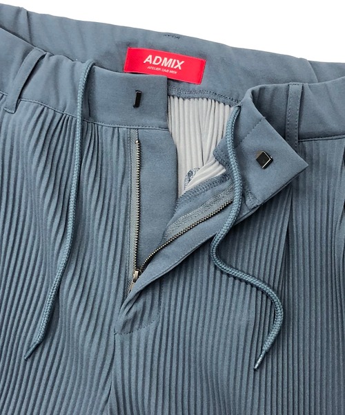 ADMIX/ATELIER SAB MEN（アドミックスアトリエサブメン）の「クレープ タック プリーツ ワイド バギー イージー パンツ セットアップ対応可（スラックス・メンズ・グレイッシュベージュ/グレー/グレイッシュブルー/ブラック・48/50）」の11枚目の写真