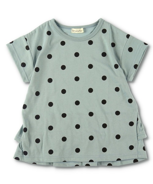 BRANSHES（ブランシェス）の「【WEB限定】後ろ2段フリル半袖Tシャツ（Tシャツ/カットソー・キッズ・ベージュ/カーキ/ピンクベージュ/オフホワイト/ライトグリーン・110cm/100cm/120cm/150cm/130cm/140cm）」の17枚目の写真