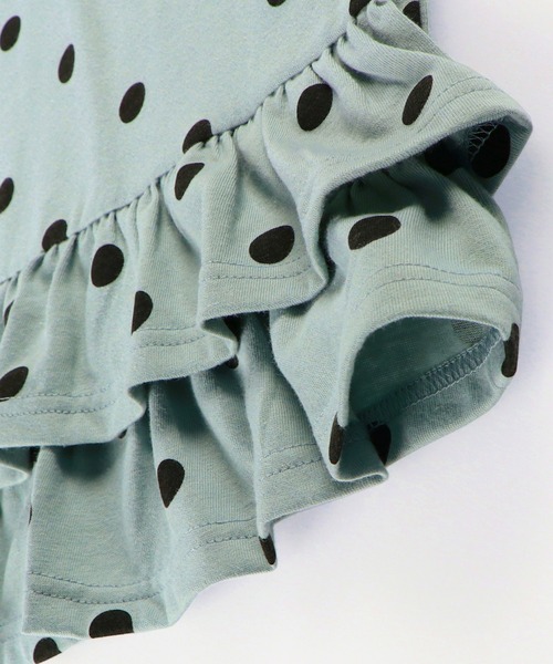 BRANSHES（ブランシェス）の「【WEB限定】後ろ2段フリル半袖Tシャツ（Tシャツ/カットソー・キッズ・ベージュ/カーキ/ピンクベージュ/オフホワイト/ライトグリーン・110cm/100cm/120cm/150cm/130cm/140cm）」の21枚目の写真