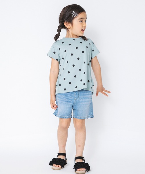 BRANSHES（ブランシェス）の「【WEB限定】後ろ2段フリル半袖Tシャツ（Tシャツ/カットソー・キッズ・ベージュ/カーキ/ピンクベージュ/オフホワイト/ライトグリーン・110cm/100cm/120cm/150cm/130cm/140cm）」の10枚目の写真