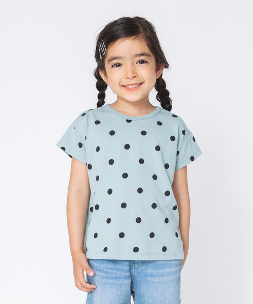 BRANSHES（ブランシェス）の「【WEB限定】後ろ2段フリル半袖Tシャツ（Tシャツ/カットソー・キッズ・ベージュ/カーキ/ピンクベージュ/オフホワイト/ライトグリーン・110cm/100cm/120cm/150cm/130cm/140cm）」の15枚目の写真