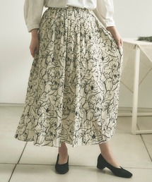Chez toi（シェトワ）の「柄プリーツスカート（スカート）」