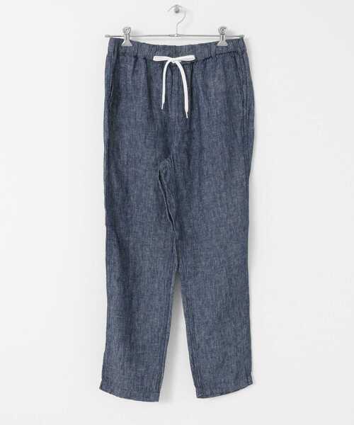 ITEMS URBANRESEARCH（アイテムズ アーバンリサーチ）の「麻綿デニムイージーパンツ（その他パンツ・メンズ・ライトインディゴブルー/インディゴブルー・40/38）」の4枚目の写真