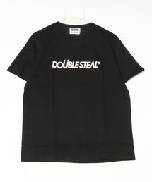DOUBLE STEAL | Flower LOGO ヘビーウェイトTシャツ(Tシャツ/カットソー)