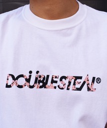DOUBLE STEAL | Flower LOGO ヘビーウェイトTシャツ(Tシャツ/カットソー)