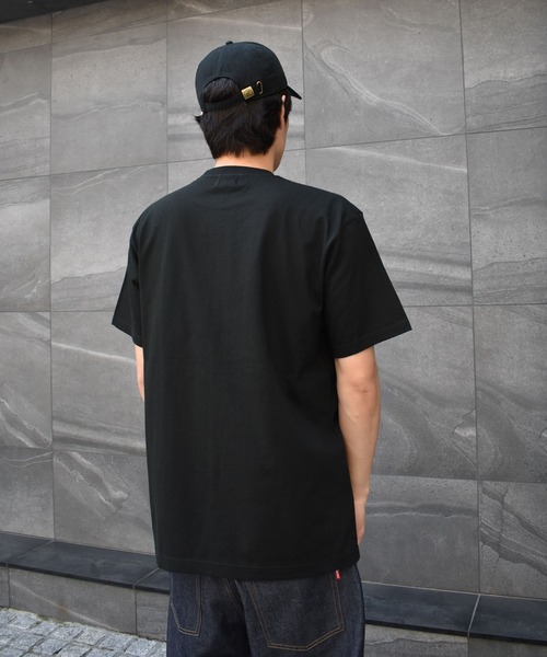 DOUBLE STEAL（ダブルスティール）の「Flower LOGO ヘビーウェイトTシャツ（Tシャツ/カットソー・メンズ・ブラック×ピンク/ブラック×グレー/ホワイト×グレー/ホワイト×ピンク・MEDIUM/X-LARGE/XX-LARGE/LARGE）」の7枚目の写真