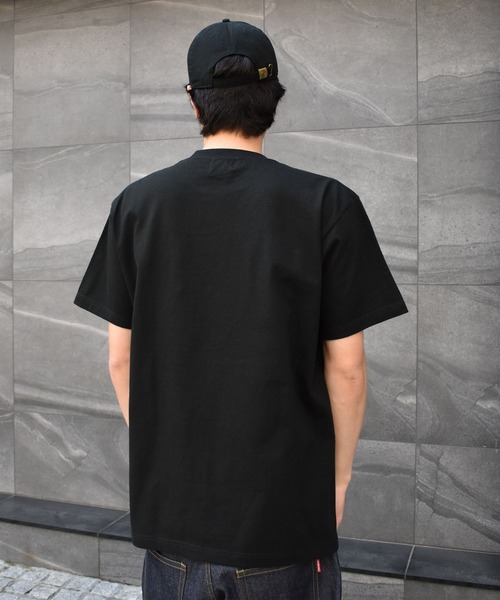 DOUBLE STEAL（ダブルスティール）の「Flower LOGO ヘビーウェイトTシャツ（Tシャツ/カットソー・メンズ・ブラック×ピンク/ブラック×グレー/ホワイト×グレー/ホワイト×ピンク・MEDIUM/X-LARGE/XX-LARGE/LARGE）」の10枚目の写真