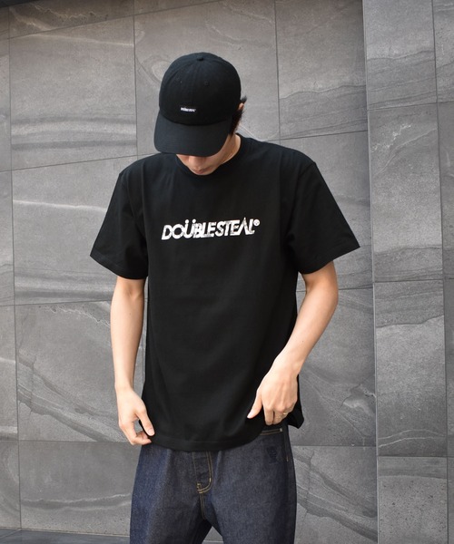 DOUBLE STEAL（ダブルスティール）の「Flower LOGO ヘビーウェイトTシャツ（Tシャツ/カットソー・メンズ・ブラック×ピンク/ブラック×グレー/ホワイト×グレー/ホワイト×ピンク・MEDIUM/X-LARGE/XX-LARGE/LARGE）」の11枚目の写真