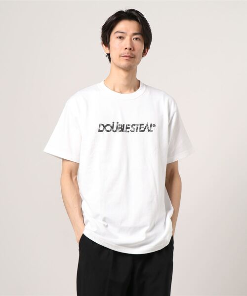 DOUBLE STEAL（ダブルスティール）の「Flower LOGO ヘビーウェイトTシャツ（Tシャツ/カットソー・メンズ・ブラック×ピンク/ブラック×グレー/ホワイト×グレー/ホワイト×ピンク・MEDIUM/X-LARGE/XX-LARGE/LARGE）」の22枚目の写真