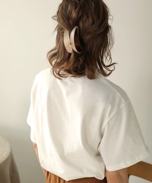 Bab(バブ)の「【WEB限定】ニュアンスカーブヘアクリップ(バレッタ/ヘアクリップ・レディース・グレー/オフホワイト/カーキ/ピンク/モカ・ONESIZE)」の14枚目の写真