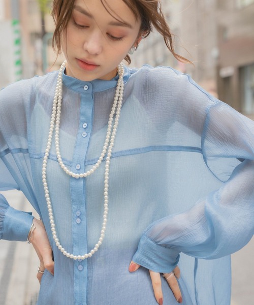 Heather（ヘザー）の「ロングネックレス　946549（ネックレス・レディース・ホワイト・ONESIZE）」の5枚目の写真