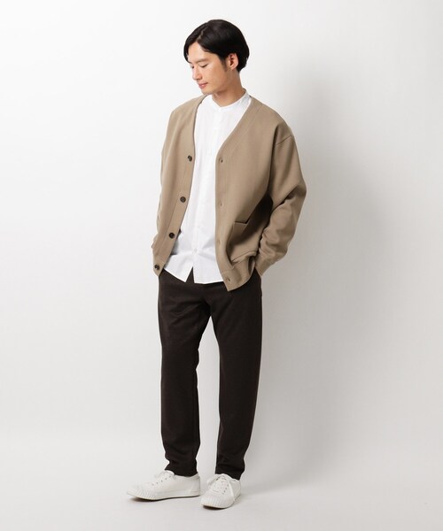 THE SHOP TK （ザ ショップ ティーケー ）の「◆鹿の子ダンボールカーディガン（カーディガン/ボレロ・メンズ・ブラック/オリーブ/ベージュ・02/03/04）」の7枚目の写真