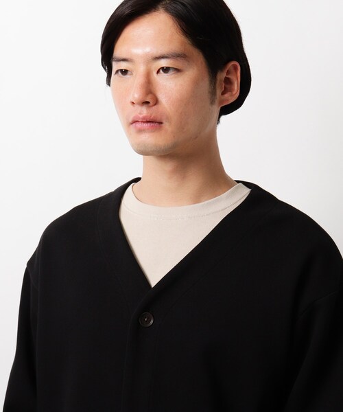 THE SHOP TK （ザ ショップ ティーケー ）の「◆鹿の子ダンボールカーディガン（カーディガン/ボレロ・メンズ・ブラック/オリーブ/ベージュ・02/03/04）」の13枚目の写真