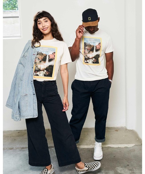 PARKS PROJECT（パークスプロジェクト）の「National Geographic × PARKS PROJECT [パークスプロジェクト] - Nat Geo Vintage Magazine Cover Tee [ナショナルジオグラフィック コラボ 半袖Tシャツ] NG01002（Tシャツ/カットソー・メンズ・ブラック/ホワイト・M/L/S）」の5枚目の写真
